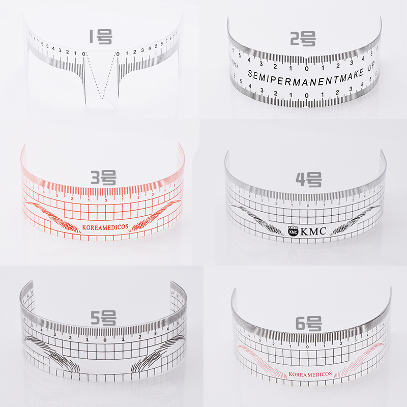 Permanent makeup pigment standard ruler, eyebrow ruler, positioning ruler, Korean style eyebrow embroidery mist eyebrow symmetry ruler