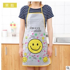 A2-57 cute princess apron half apron kitchen anti-oil stain sleeveless apron transparent cartoon waterproof apron