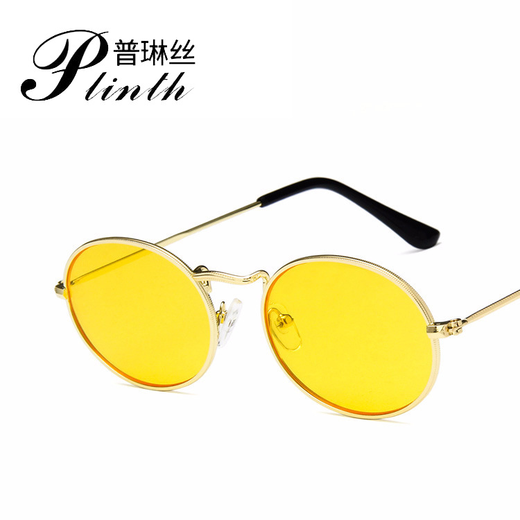 2019 New Vintage sunglasses 3547 fashion ladies sunglasses metal oval sunglasses men