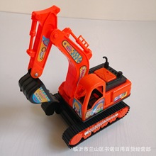318儿童挖掘机模型 惯性工程车 挖土机五元店玩具批发
