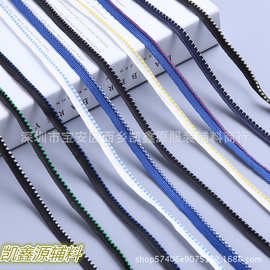 厂家优惠直供子母带间色单边提花跳点滚边绳家纺专用镶边织带包邮