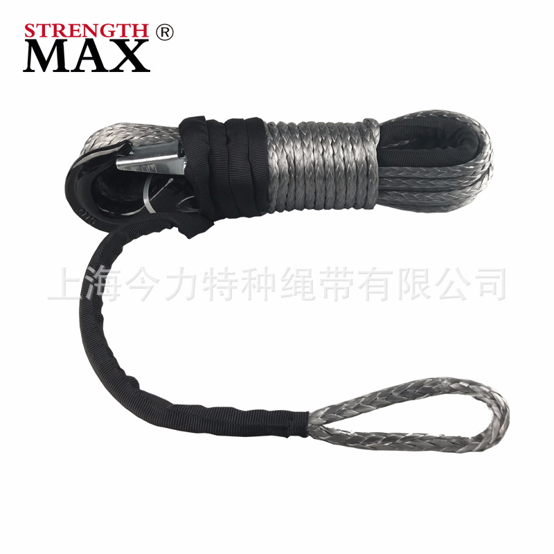 电动绞盘绳 10mm*28m高强拉力绞盘绳 电力牵引绳 影视威亚绳