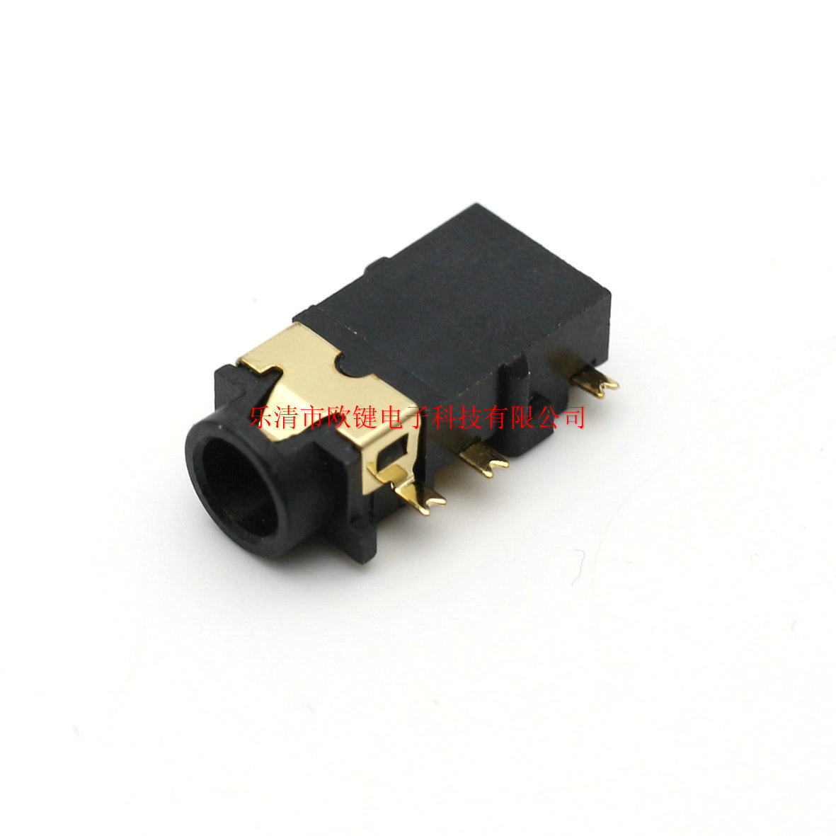 3.5耳机插座PJ-342有头沉板 欧键六脚贴片镀金耐高温四极音频插座