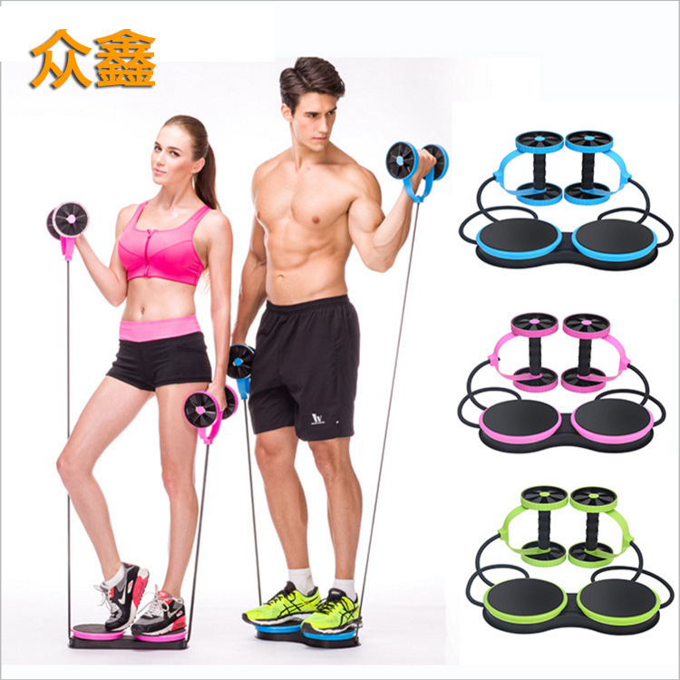 Waist Twisting Abdominal Wheel Foreign Trade Factory with Twisting Disc Pull Rope Abdominal Wheel Household Abdominal Wheel Sports Abdominal Wheel