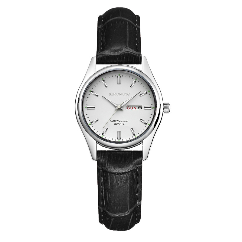 Women's black belt and white plate