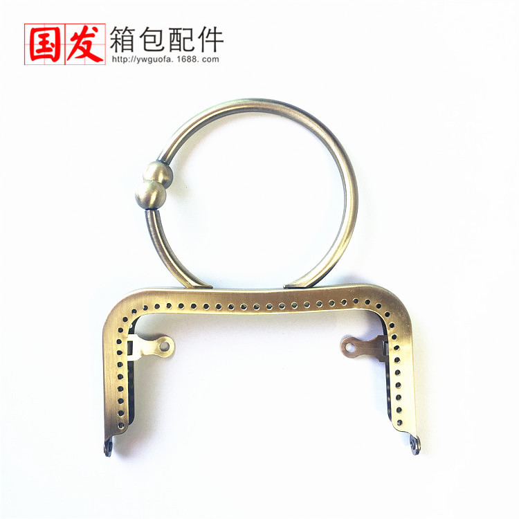 12.5cm cintura cóncava brillante pulsera en forma de O oro brazalete creativo accesorios de bolsas de mano