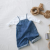 Children's denim overall, autumn universal trousers suitable for men and women, Korean style, lifting effect, nostalgia