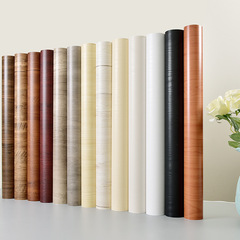 Waterproof PVC wood grain furniture renovation stickers self-adhesive wallpaper wardrobe cabinet table door decoration Boeing film