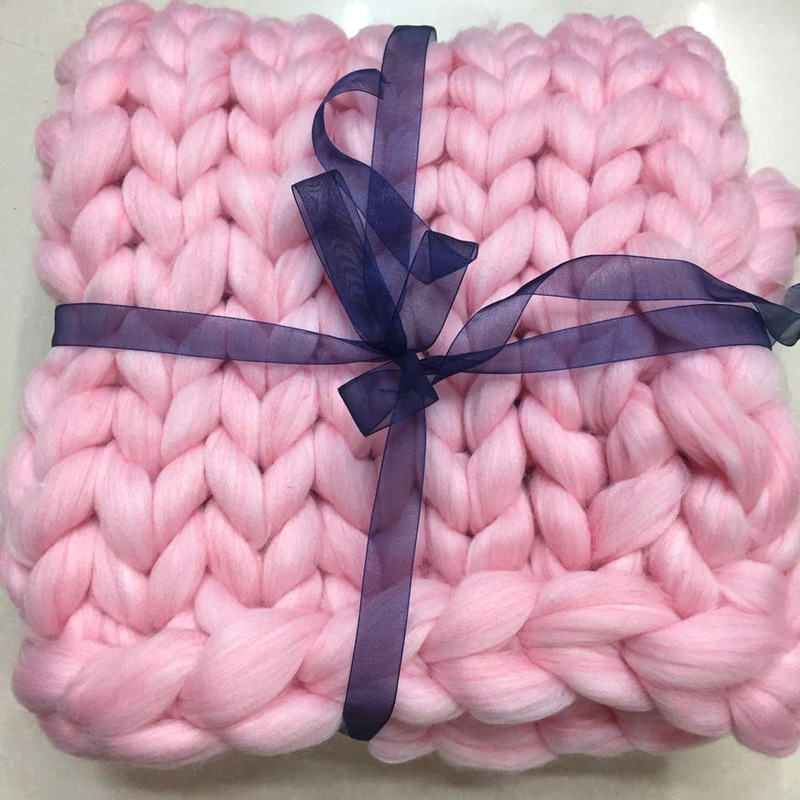 Imitation Wool Stick needle coarse wool ultra thick 8cm thread hand woven wool blanket factory direct acrylic wool