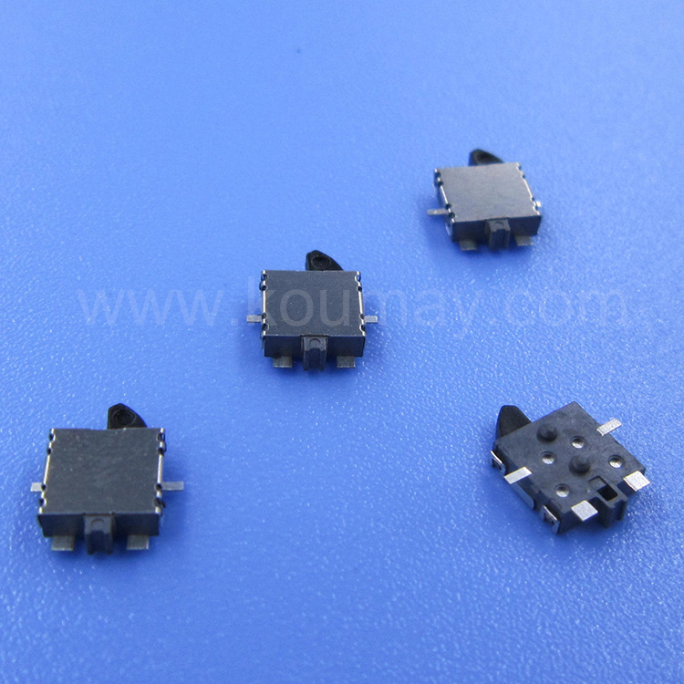 4P脚贴片左右摇摆右侧按检测开关 相机开关 SPVT210101替代品