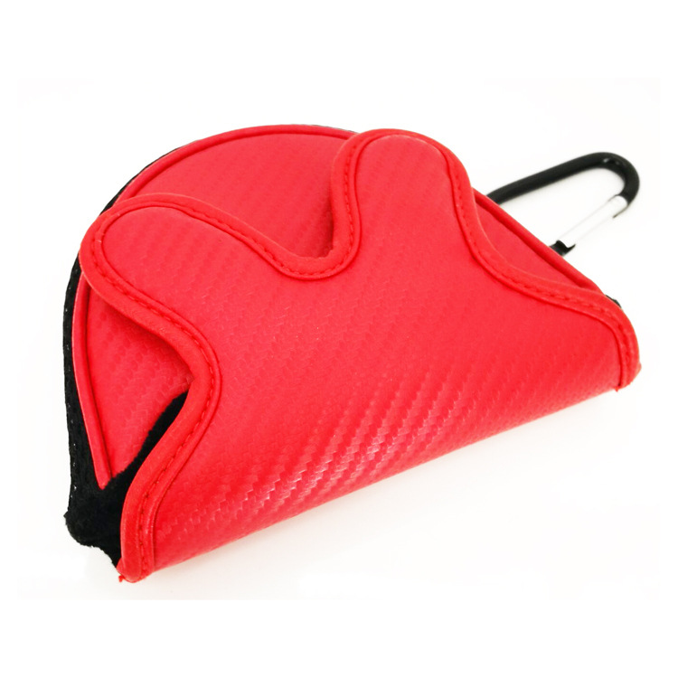 Cubierta vendedora caliente transfronteriza del Club de Golf Pu que imprime la entrega de una sola pieza de la Fábrica de la cubierta del putter del golf del velcro del semicírculo