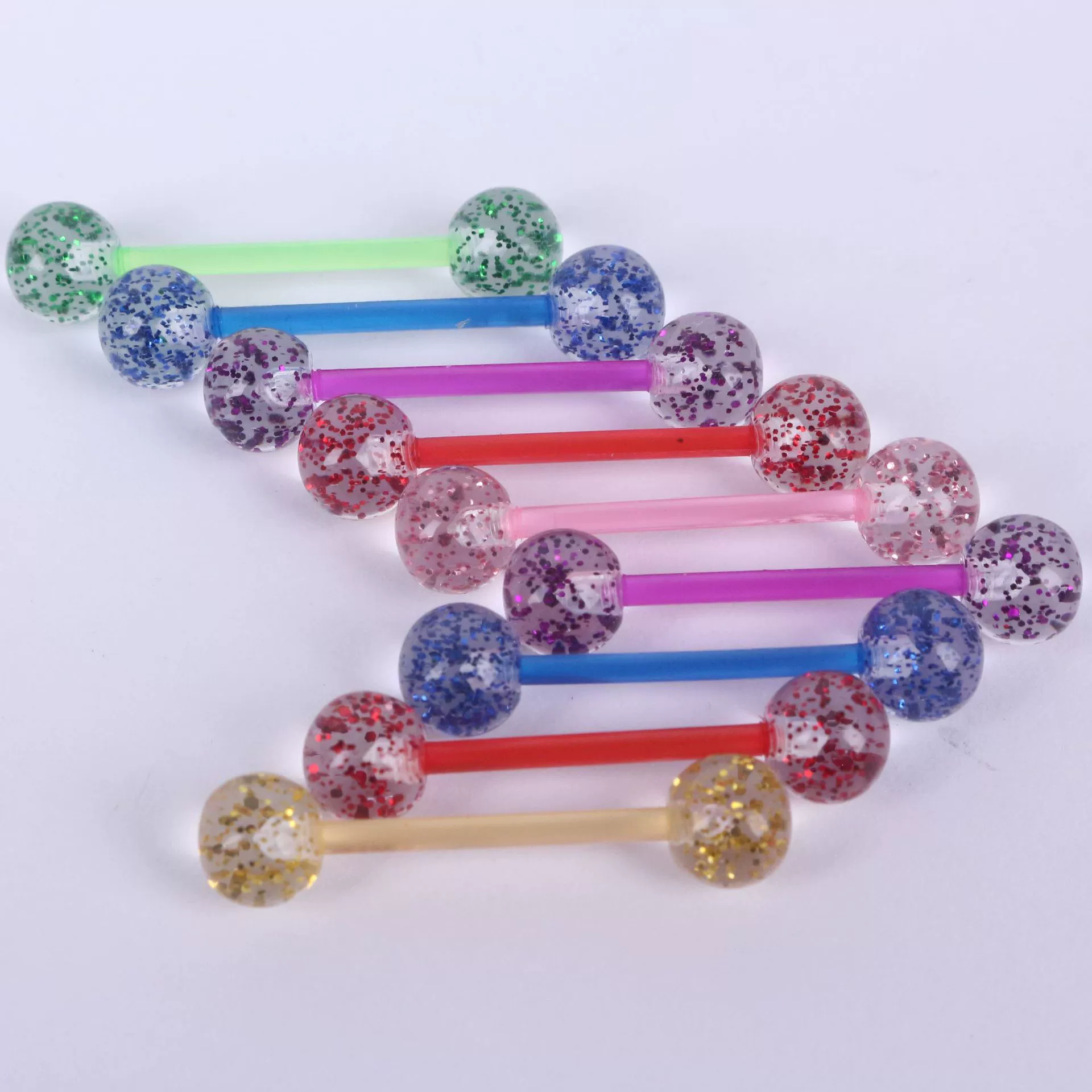 Язык для ногтей УФ мягкий стержень язык гвоздь прокол тела ювелирные изделия европейский и американский акриловый язык гвоздь сосок поставка ногтей язык гвоздь трансграничный