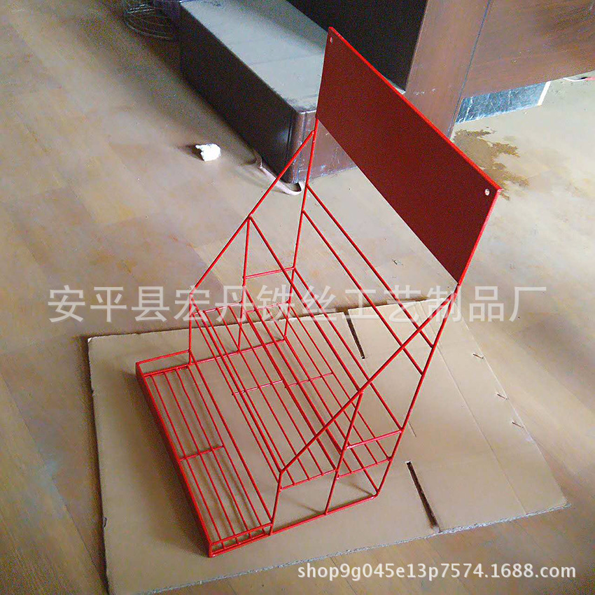 中小型铁丝网线 不锈钢饮料陈列架 便超收银台货物展示架