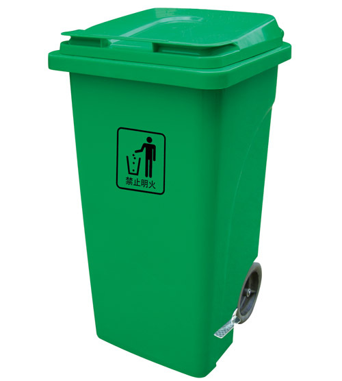 白云  AF07304A   脚踏式垃圾桶  户外收集桶   100升