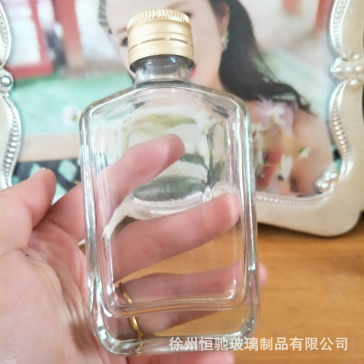 100ml迷你玻璃瓶密封白酒瓶玻璃1两酒瓶小酒瓶子2两玻璃瓶酒瓶