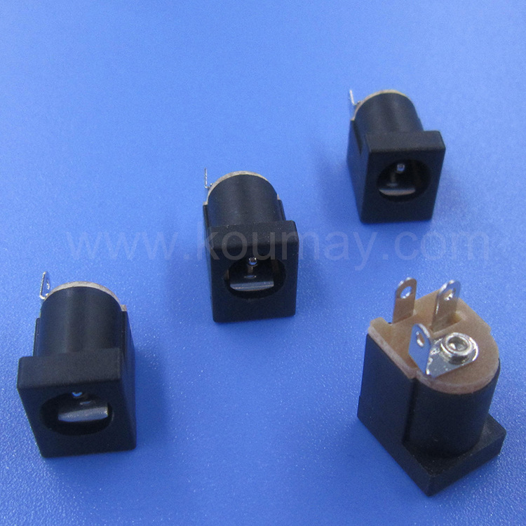 180度直插焊线式DC电源插座DC-012/A/B/D,