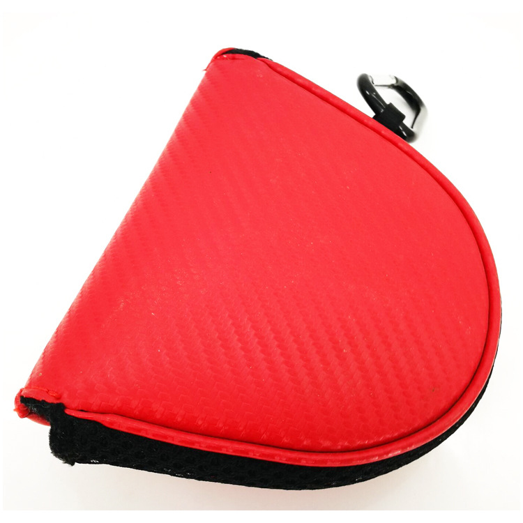 Cubierta vendedora caliente transfronteriza del Club de Golf Pu que imprime la entrega de una sola pieza de la Fábrica de la cubierta del putter del golf del velcro del semicírculo