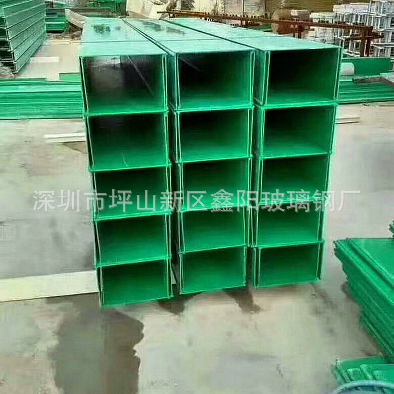玻璃钢线槽绿色玻璃钢电线槽 阻燃电线槽 电缆桥架现货