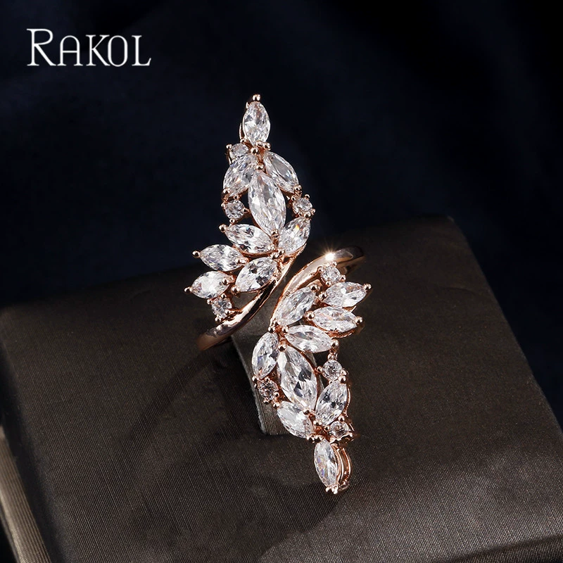 Модное изысканное кольцо, цирконий, Aliexpress, простой и элегантный дизайн, микро инкрустация