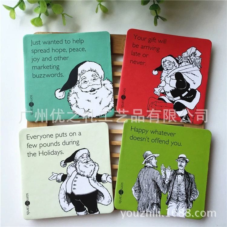 Ежедневно водопоглощающие каботажное судно водонепроницаемый Настольный коврик реклама практичные подарки Пользовательский логотип шаблон