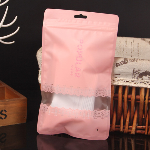 Japanese underwear packaging bag leggings T-shirt ziplock scarf swimsuit swim trunks lace baby clothing sock bag