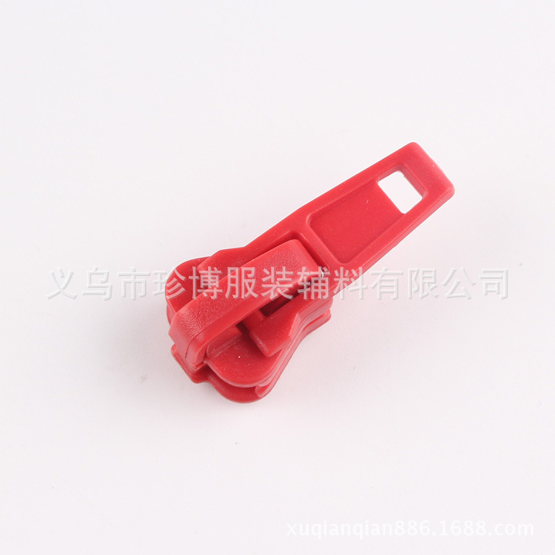 珍博尼龙自动拉链头 塑料拉锁头 供应3#5#黑白现货拉头拉链头