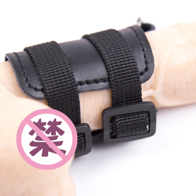 Directamente del fabricante: anillo de sujeción de cuero JJ, juguete para estimulación masculina, anillo para pene, anillo erótico para pene, juguete sexual.
