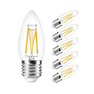 e27大螺口灯泡 led深度调光蜡烛灯 led灯丝灯尖泡 爱迪钨丝灯