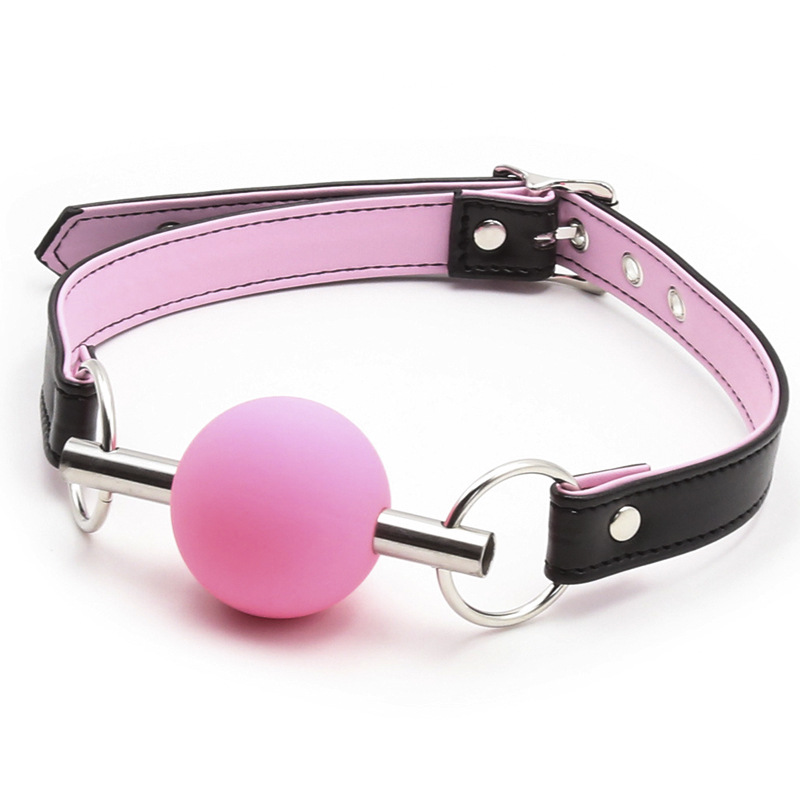 Venta al por mayor juguetes sexuales boca de silicona bola boca enchufe de la boca tamaño pequeño bola suave bola sólida boca enchufe hembra aparato image 6