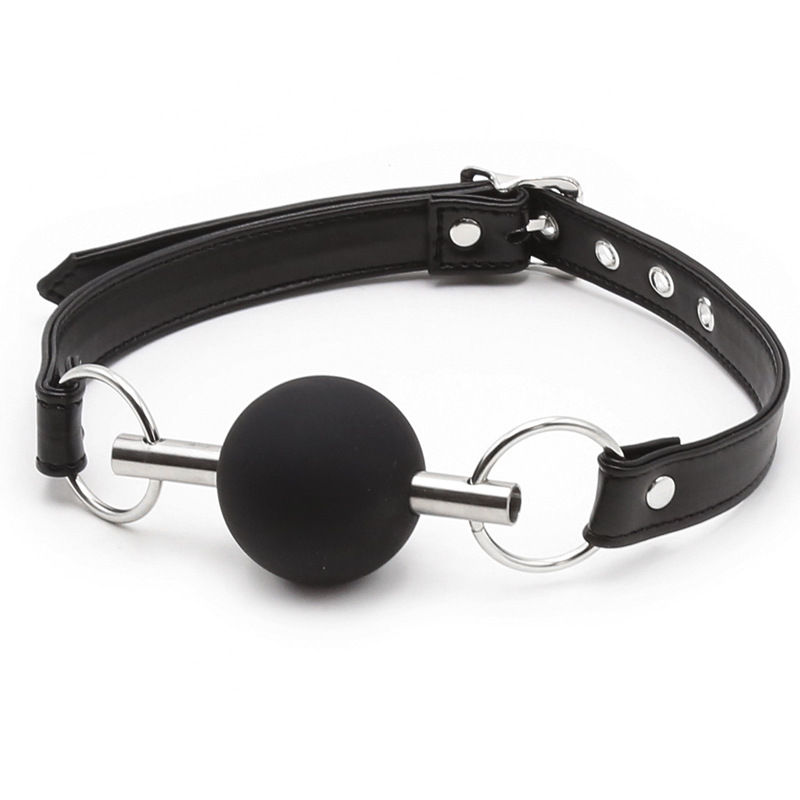 Venta al por mayor juguetes sexuales boca de silicona bola boca enchufe de la boca tamaño pequeño bola suave bola sólida boca enchufe hembra aparato image 4