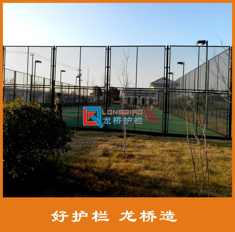 苏州学校操场安全围栏 学校体育场球场安全护栏网 龙桥厂家
