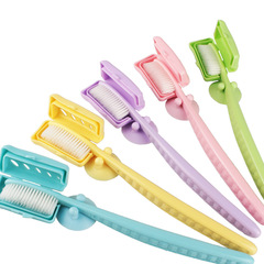 Korean Import 688 Large Head Toothbrush with Silver Carbon, Portable Travel, Couple's Toothbrush, 1/3 Pack