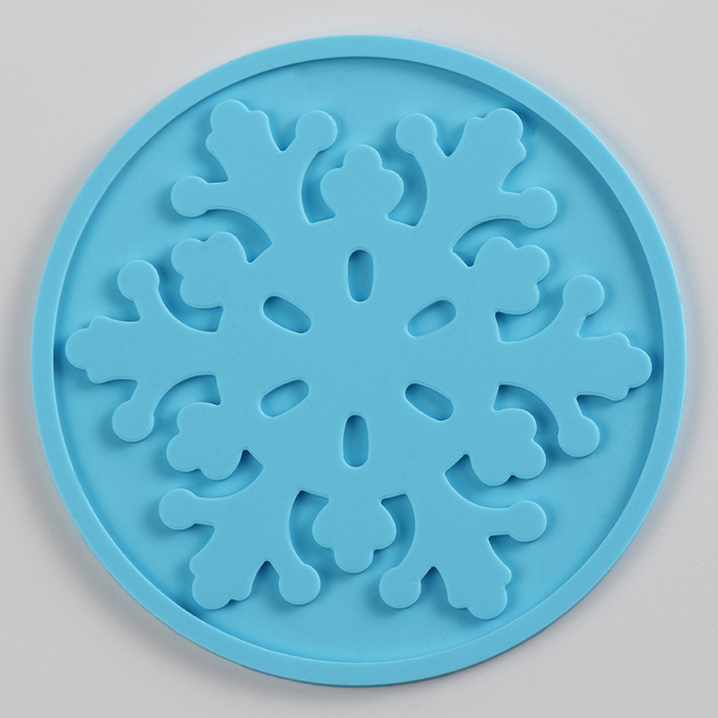 Montaña de silicona 9cm almohadilla de aislamiento redondo de alta temperatura resistente antideslizante Hotel de goma suave posavasos Logotipo de impresión de regalo