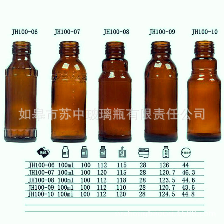 100ml110ml150ml250ml输液瓶麻油瓶点滴玻璃瓶保健品瓶口服液瓶