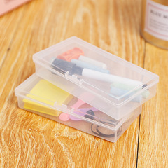 Transparent plastic empty box with thickened lid packaging box sample box small parts storage box organizer box