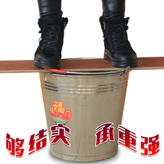 Thickened stainless steel water bucket, water bucket, oil bucket, floor cleaning bucket, large handle with lid tea water bucket, household small water storage bucket