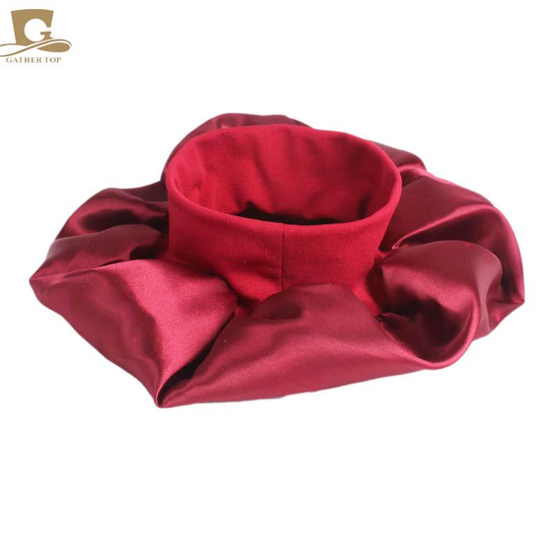 Sleeping Hat TJM-301 — Wide-Edge High-Elastic Ladies Hair Care Cap, Satin-Look, 56–58 cm