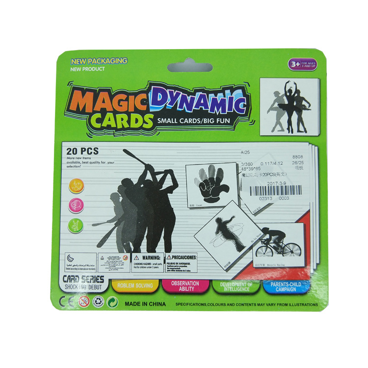 Inteligencia infantil ciencia y educación juguetes magia tarjeta dinámica de los niños iluminación padre-hijo regalo personalización