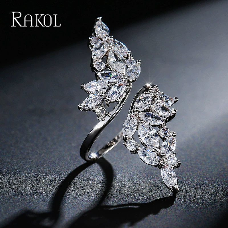Модное изысканное кольцо, цирконий, Aliexpress, простой и элегантный дизайн, микро инкрустация