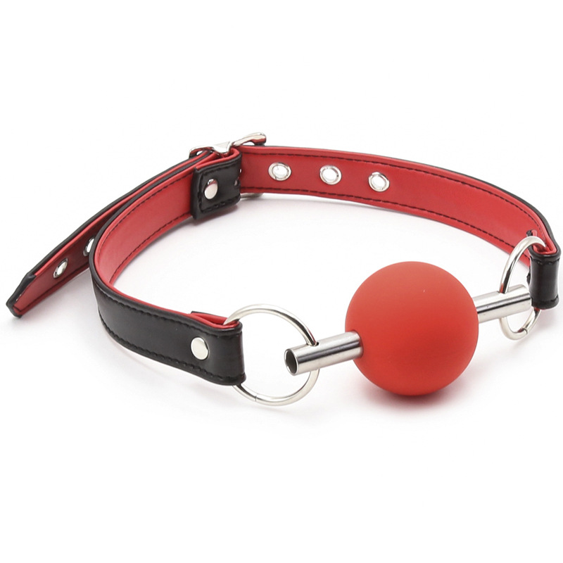 Venta al por mayor juguetes sexuales boca de silicona bola boca enchufe de la boca tamaño pequeño bola suave bola sólida boca enchufe hembra aparato image 7