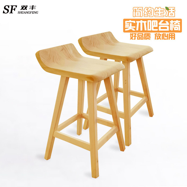 Taburete de bar de estilo industrial vintage, taburete alto de hierro forjado para cafetería o pastelería, silla de comedor de madera maciza para restaurante temático.