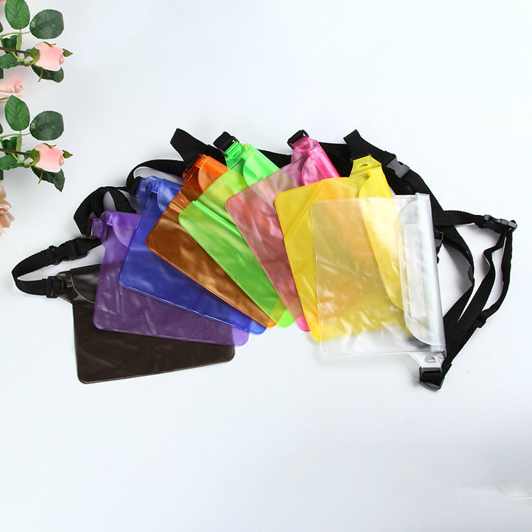Spot mobile phone waterproof waist bag drifting large capacity PVC mobile phone waterproof waterproof waist bag waterproof bag