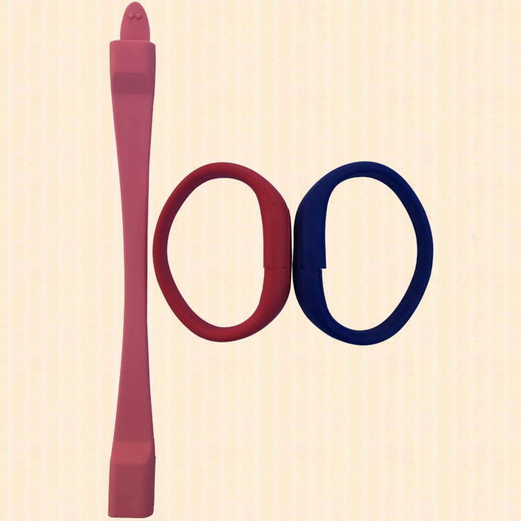 供应多色硅胶U盘套款式新颖U盘套 多色U盘套手环U盘手腕U盘