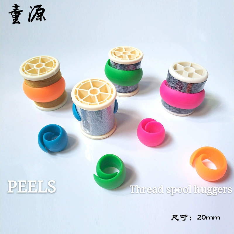 Маленькая катушка силиконовая нить Пряжка силиконовая электронная коммерция Цвет Силиконовая Шпулька петля Шпулька зажим швейные инструменты