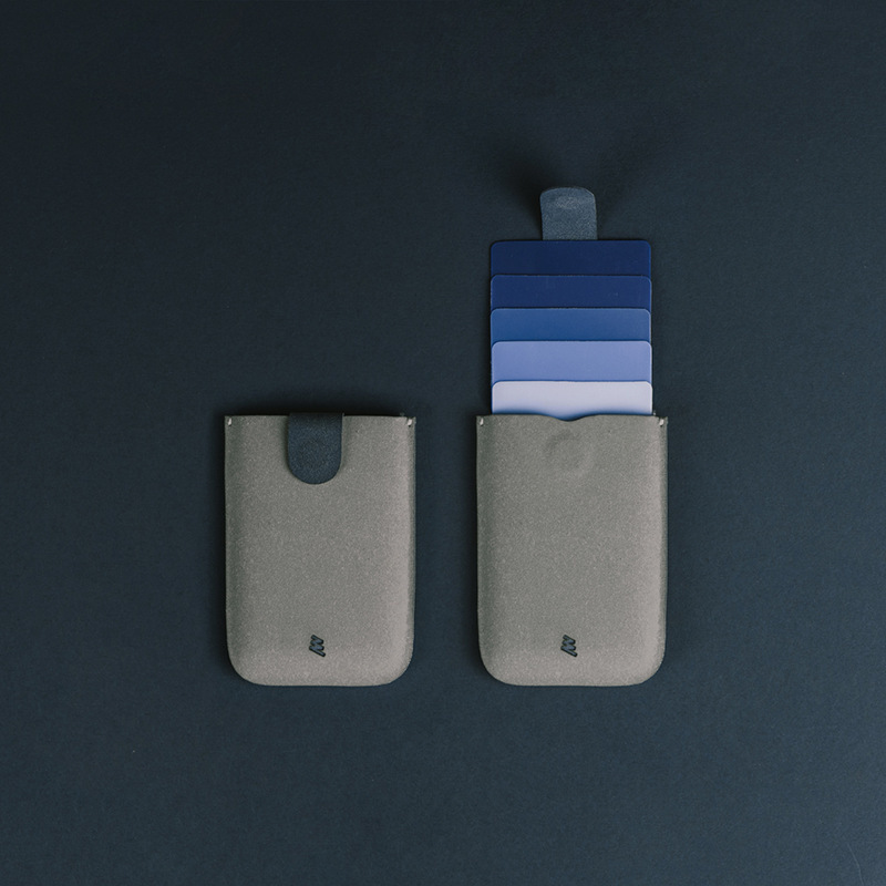 Card Draw Wallet (DAX v2) — cascading pull card holder, ultra-thin gradient multi-card organizer