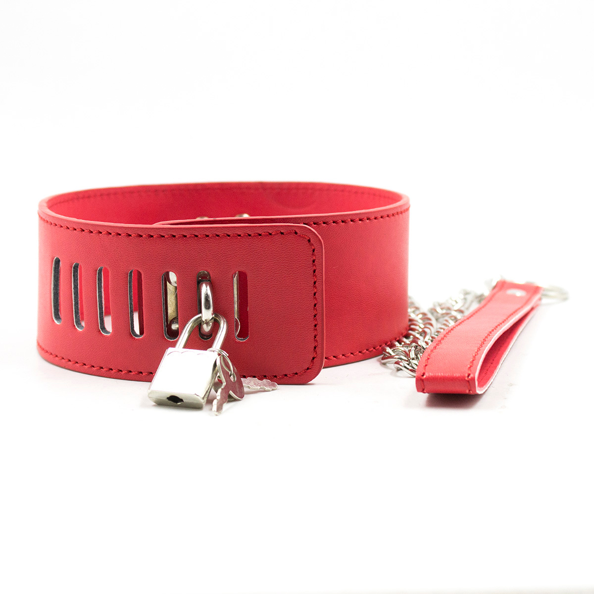 Suministro directo de fábrica sexo femenino adulto productos sexuales cuello collar cuero cadena de hierro Cadena de tracción perro collar de perro