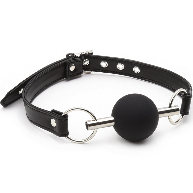 Venta al por mayor juguetes sexuales boca de silicona bola boca enchufe de la boca tamaño pequeño bola suave bola sólida boca enchufe hembra aparato image 3