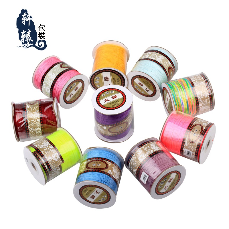 天梁大B玉线编织红绳子diy手链串珠线编织吊坠项链挂绳中国结AB线