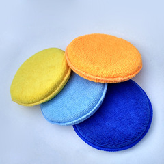 Microfiber Round Polishing Sponge for Car Detailing, High-Density, Edge Polishing Disc for Waxing