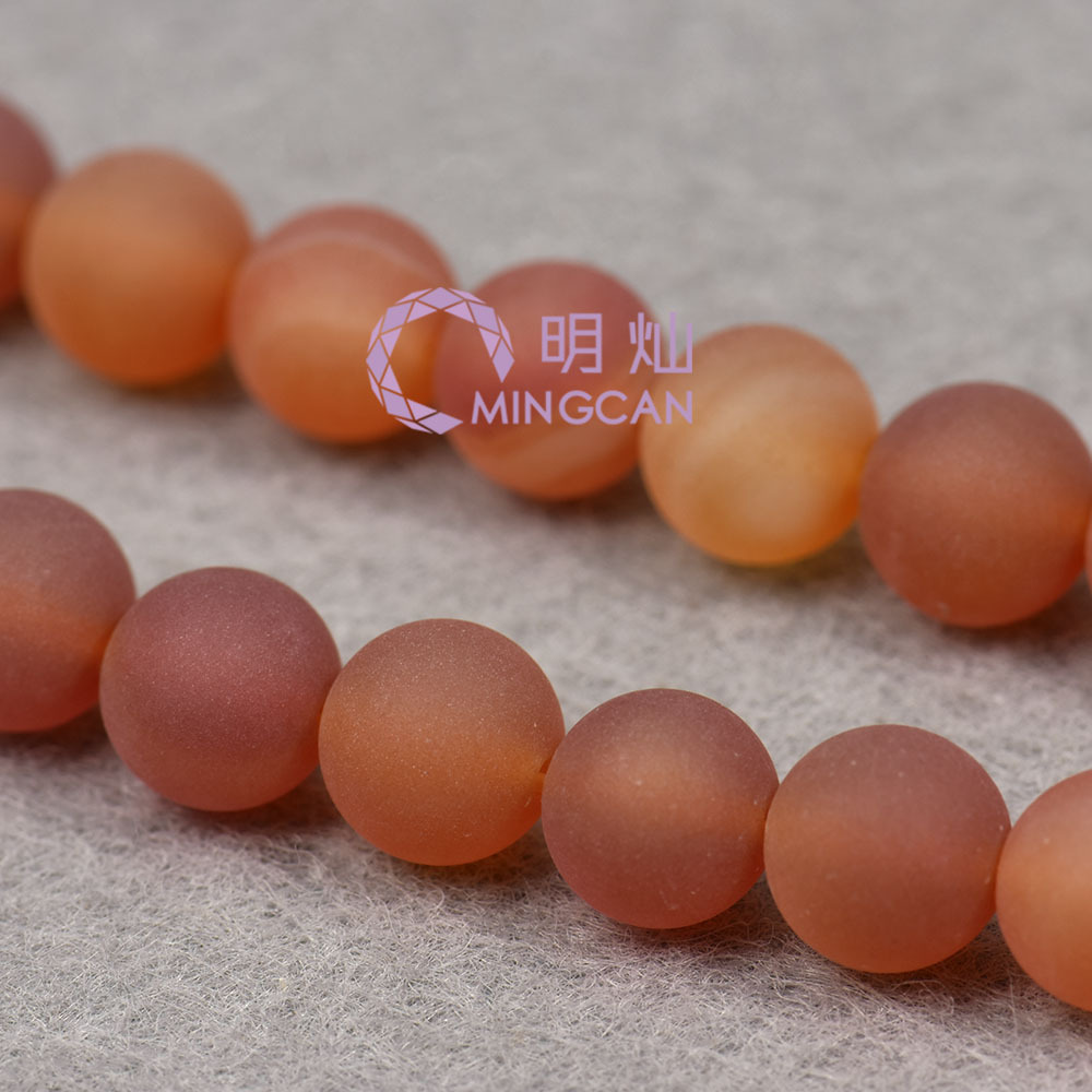 organic onyx matte round beads